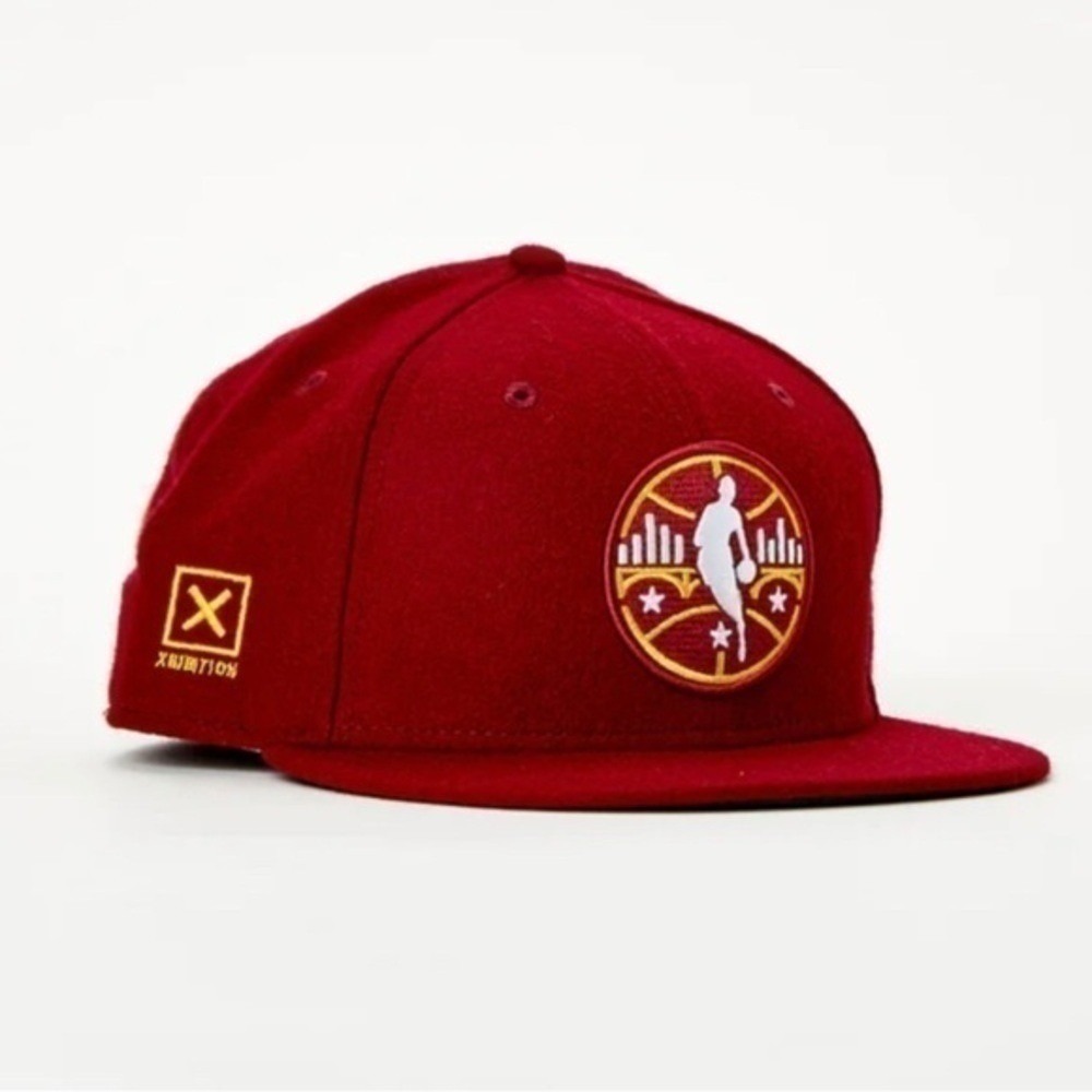 New Era Hat NBA Cleveland All Star Game 59FIFTY Fitted 7 5/8 Cardinal Red NEW - Picture 8 of 9